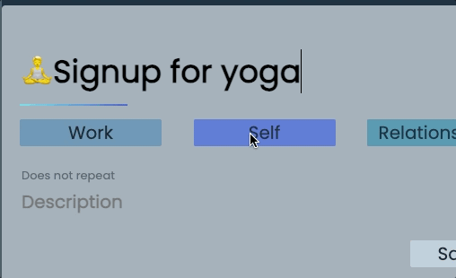 Demo of flexible recurring events